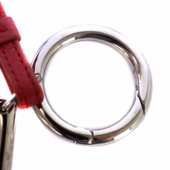 Christian Dior Red Leather Keychain Charm – Authentic Designer Accessory - Picture 5 of 5